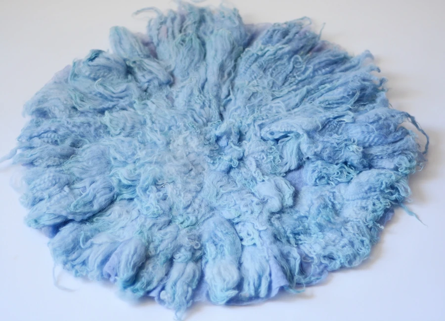 

55*55cm Wool Felted Baby Blanket Photography Prop,Newborn Photo Blanket Basket Filler ,#P0716