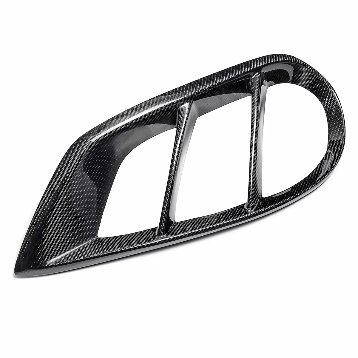 Parachoques delantero Parrilla de ventilación de aire de fibra de carbono de la luz de niebla de adornos para Mercedes para Benz W205 C43 para AMG 2015 -2018 piezas exteriores