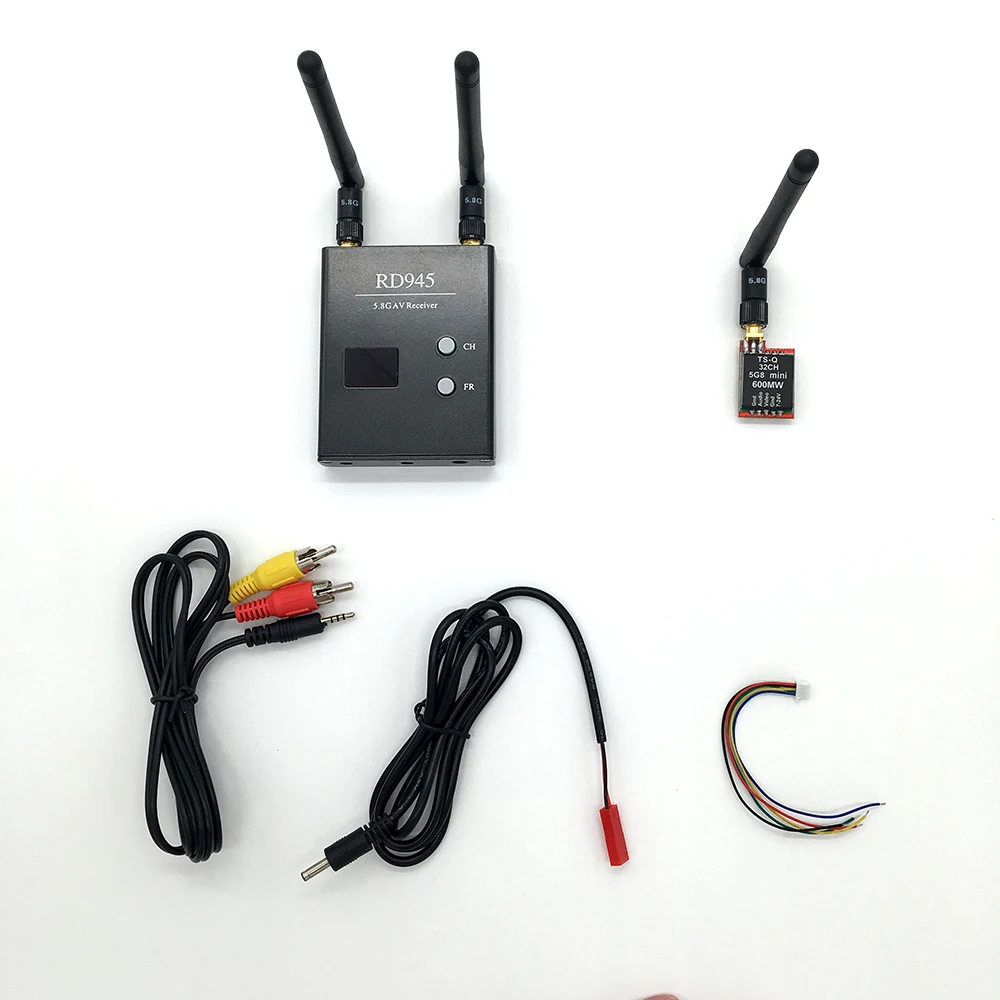 

Newest 32CH 600mW TS5858 Wireless AV Transmitter 5.8G 48CH RD945 Receiver for FPV Aerial Photography Car Video Backview System