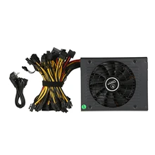1650W 90% efficiency ATX12V V2.31 ETH Coin Mining Miner Power Supply Active PFC Power Supply Support 6 graphics cards for bitman