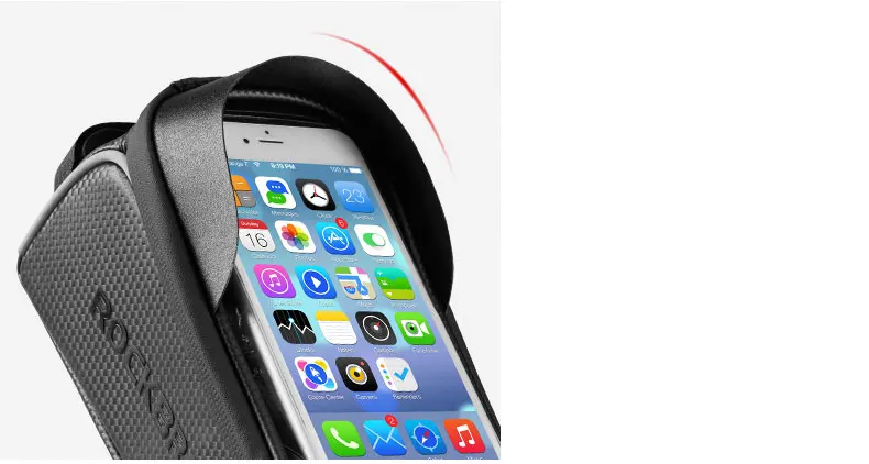 Discount Rockbros Bicycle Accessories Cycling Bag Waterproof Touch Screen Top Front Tube Bag Trunk for a Bicycle Phone Bag 6.0 inch 16