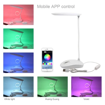 

Morden RGB USB LED Desk Lamp Work White Rechargeable Dimmable LED Table Lamp Kids Children Bedroom Study Table Light For Student