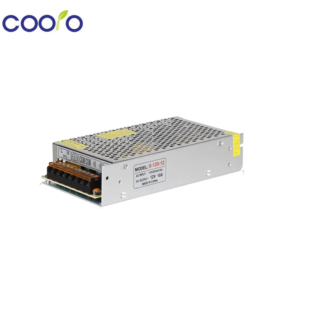

12V 10A 120W Switching Power Supply for LED Strip light 120W Transformer LED Driver 10A AC220V/110V,free shipping