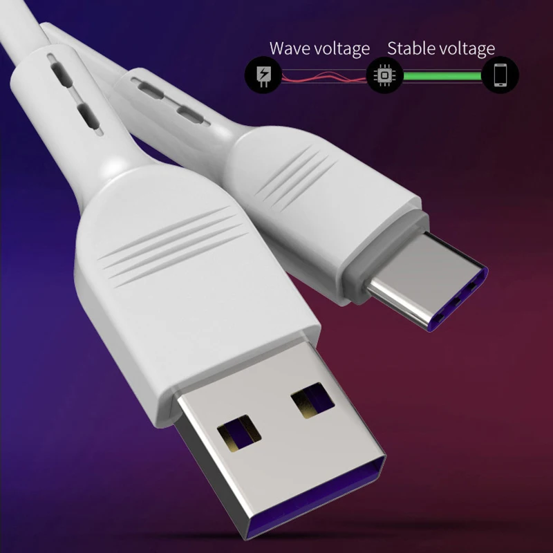 

Fast Speed Charge 5A USB C Cable QC3.0 Type C Cable For Huawei Mate 20 P20 Pro Honor 20 Super Fast Charger Type C USB C