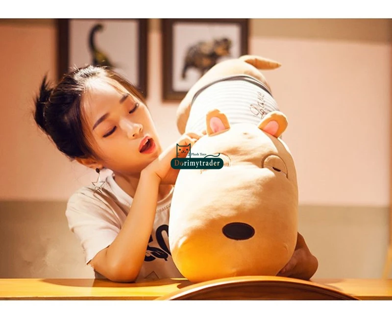 Dorimytrader cuddly cartoon dog plush toy stuffed soft animals dogs pillow anime doll present for kids and adult 37inch 95cm DY61772 (18)