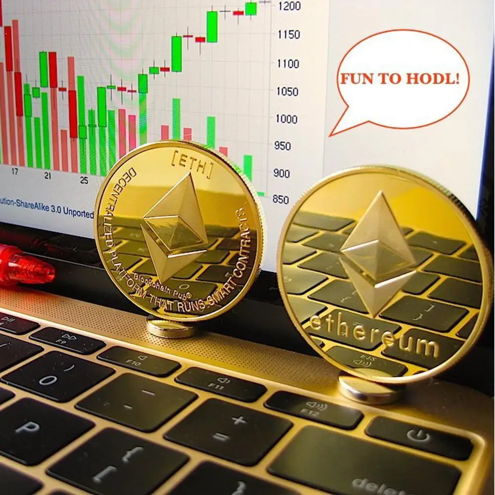 Wholesale Gold Plated Ethereum Coin commemorative Coin Litecoin Art Collection Gift Physical antique imitation home decoration Wholesale Gold Plated Ethereum Coin commemorative Coin Litecoin Art Collection Gift Physical antique imitation home decoration