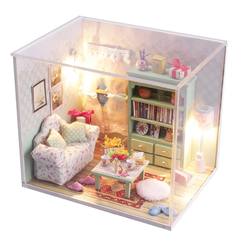 Dollhouse miniature кукольный домик. Roombox diy house мебель. сборная модель румбокс. кукольный мини. комната для кукол.