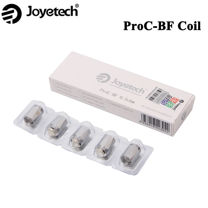 

5PCS/Lot Joyetech ProC-BF Series Heads Pro BF Coil for Cubis 2 Atomizer Cubox CUBIS / CUBIS Pro / eGo AIO / Elitar Pipe Vaper