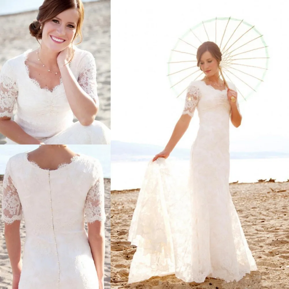 2015-modest-short-sleeves-wedding-dresses-with-pearls-for-beach-garden-elegant-brides-hot-sale-cheap-lace-mermaid-bridal-gowns-vestidos-new_