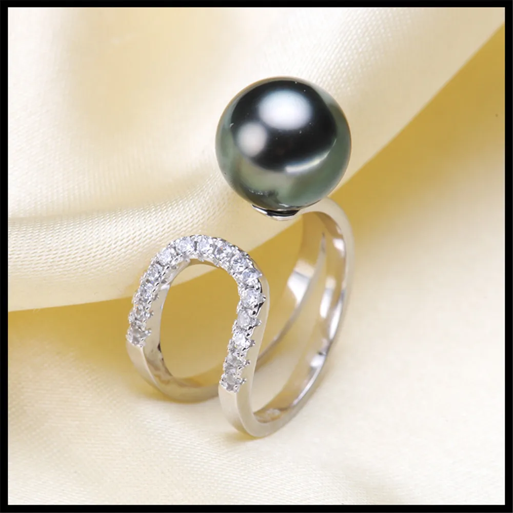 

925 silver fine jewelry accessories wholesale diy handmade unique semi mount ring settings pearl jewelry making for women