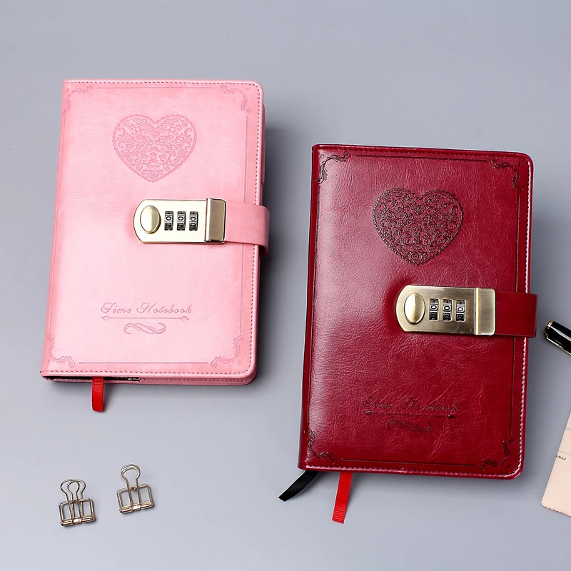 diary B6 password book with lock retro notebook travel school Girls gift notebook Journal Business planner diary B6 password book with lock retro notebook travel school Girls gift notebook Journal Business planner