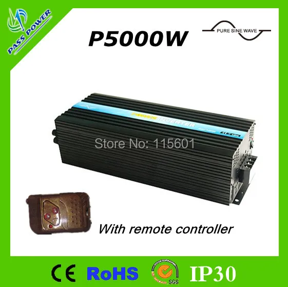 

dc 12v to ac 220v 5000w/5kw pure sine wave power inverter 1 phase off grid high frequency inverter