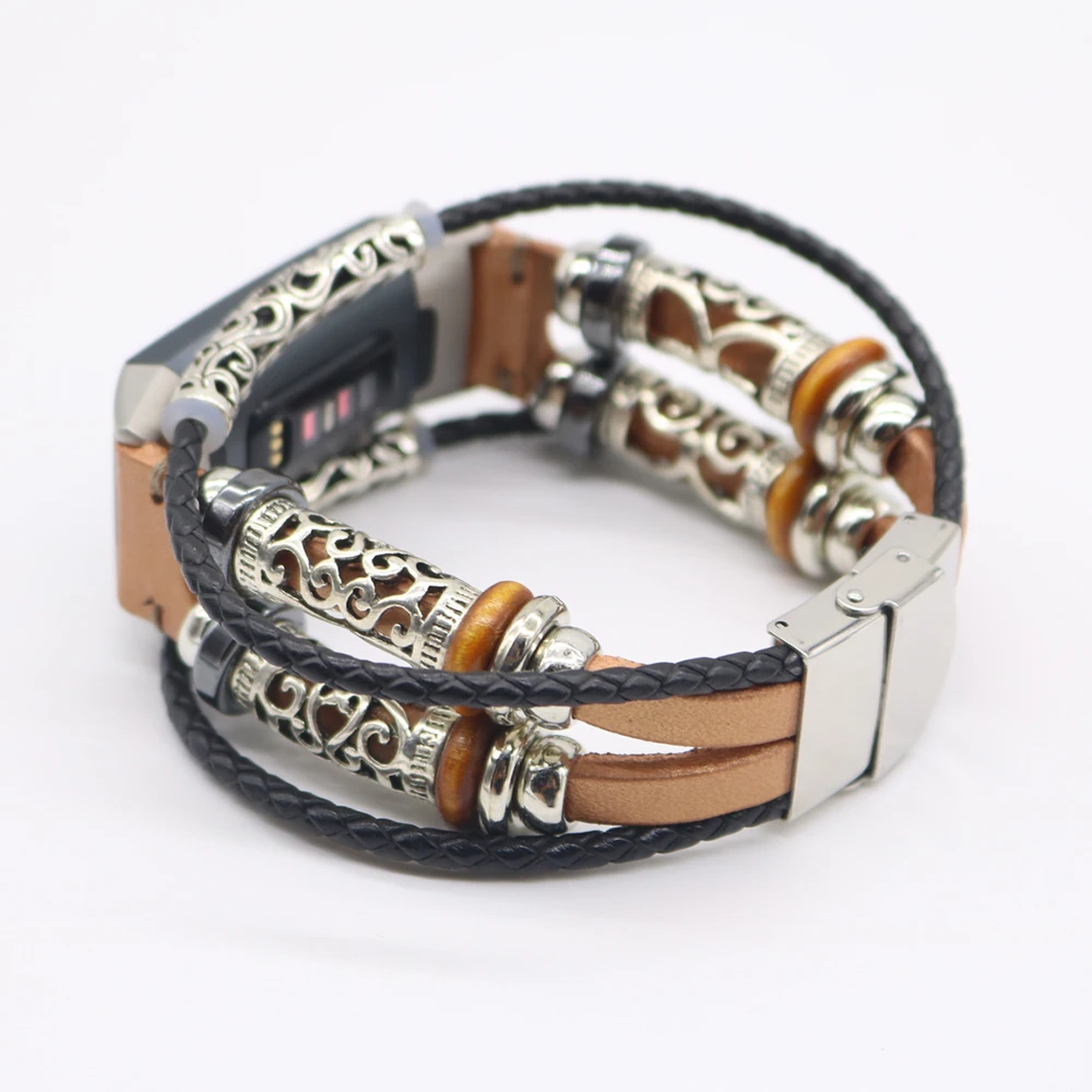 

Replacement Leather Wristband Band Strap Bracelet For Fitbit Charge 3 Wristband bracelet Wrist Strap Smartwatch accessories
