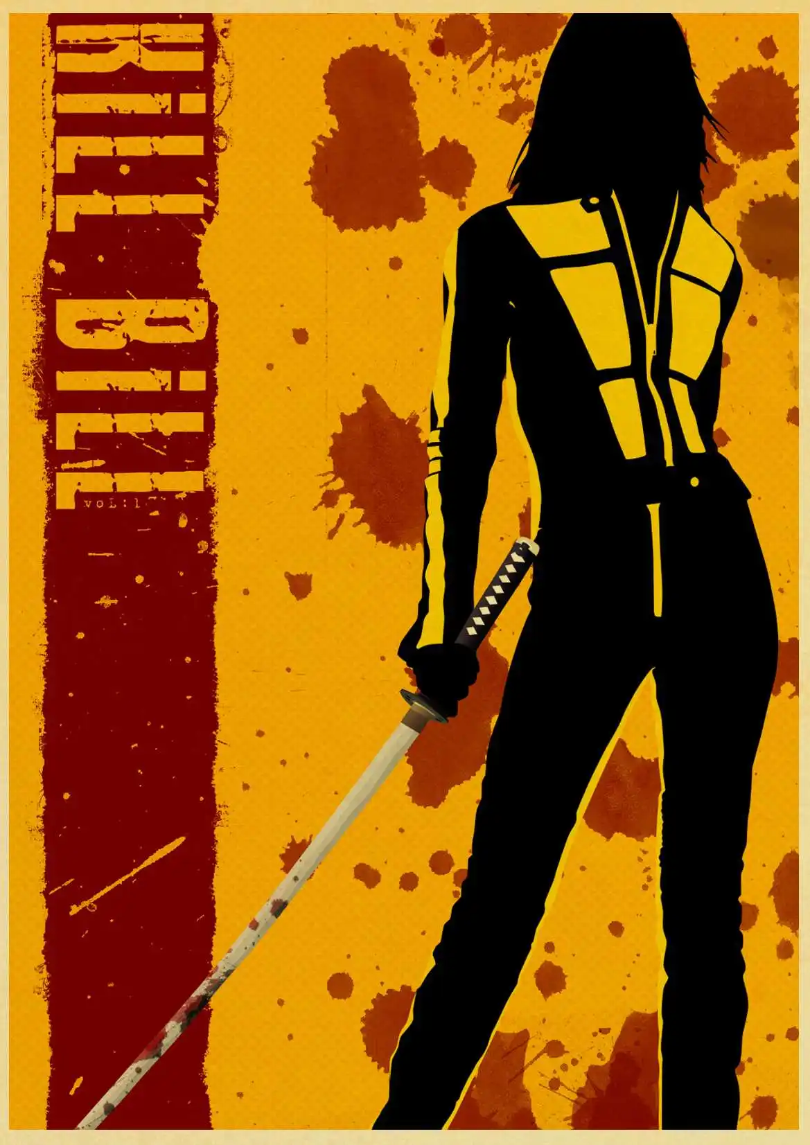 Классический фильм Kill Bill винтажные Плакаты для дома/бара/гостиной Декор крафт-бумага высокого качества плакат стикер стены