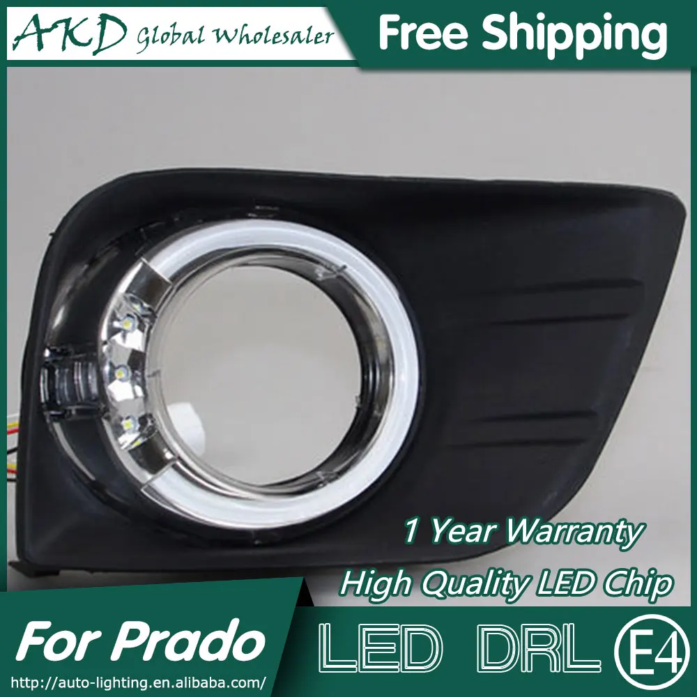 

AKD Car Styling for Toyota Prado LED DRL Taiwan Design Prado LED Daytime Running Light Fog Light Parking Accessories