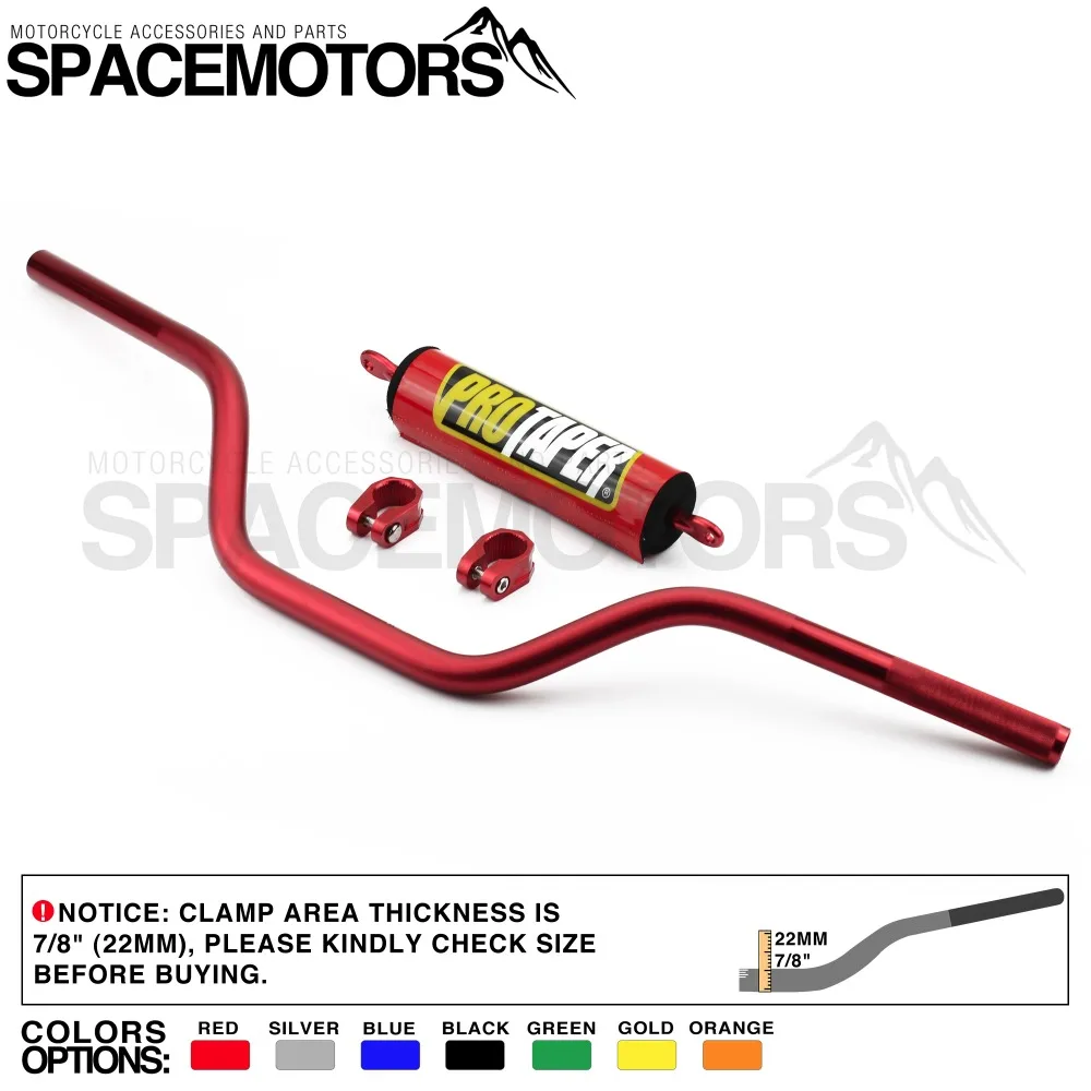 Красный ProTaper алюминиевый 750 мм руль для внедорожника dirt pit bike cross irbis ttr250 R XR CR AT CRM CRF CRL 125 230 250 400 600