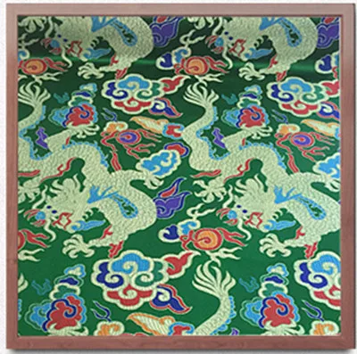 CF35 1 ярд дракон дизайн Китайская традиционная шелковая парча ткань Cheongsam костюмы Одежда DIY Ткань для шитья - Цвет: green