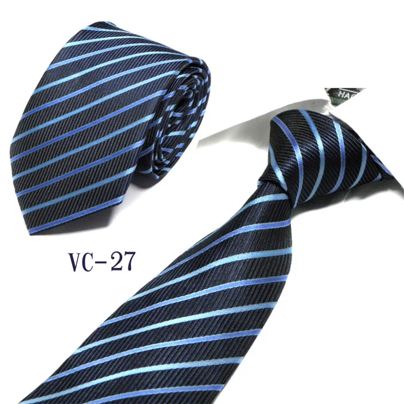 Брендовый галстук, мужские галстуки, дизайнерские, модные, в горошек, в полоску, в клетку, для шеи, Красный, Свадебный, деловой, тонкий, 8 см, галстук для мужчин, галстук - Цвет: VC-27