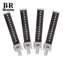 9 Вт лампа 4 шт. светодиодная УФ-лампа для ногтей лампа срок службы 50000 часов двойной светильник источник 365+ 405nm для сушки ногтей подходит для всех лаковых гелей художественные инструменты