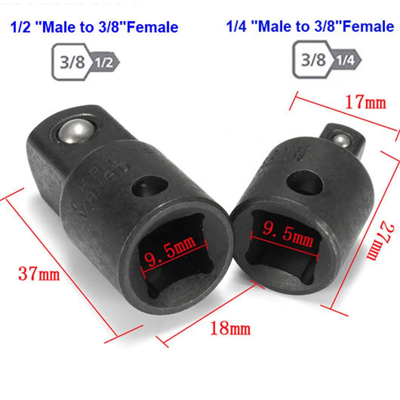 6pcs 1 4 3 8 1 2 3 4 Inch Heavy Duty Drive Socket Reducer Air Impact Ratchet Adapter Wrench Aliexpress