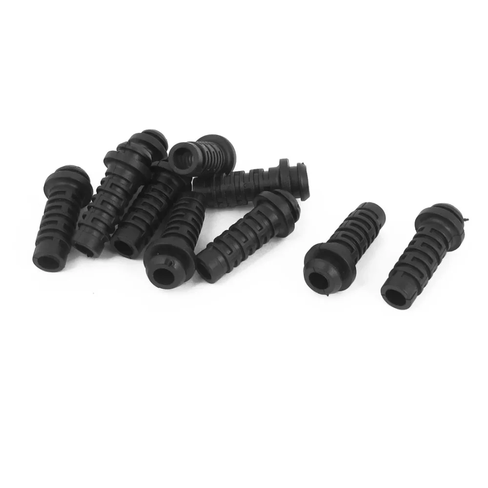

10pcs 27mmx7mmx5mm Rubber Strain Relief Cord Boot Protector Wire Line Sleeve Hose for Protect The Wire From Bending