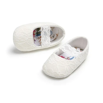 

Baby Girl shoes Breathable Lace Floral Anti-Slip Shoes Casual Sneakers Toddler Soft Soled First Walkers 0-18month
