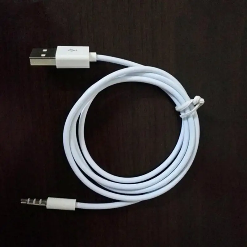 

High Quality 3.5mm AUX Audio Plug Jack to USB 2.0 Male Charge Cable Adapter Cord