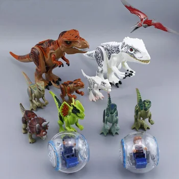 

79151 77001 Jurassic World 2 Dinosaur Tyrannosaurus Building Blocks Dinosaur Action Figure Bricks Legoings Dinosaur Toys Gift