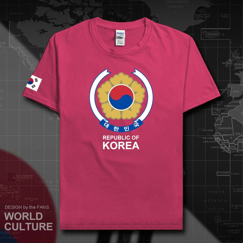 Корейская Южная футболка мужские футболки KOR 2018 топы для встреч с