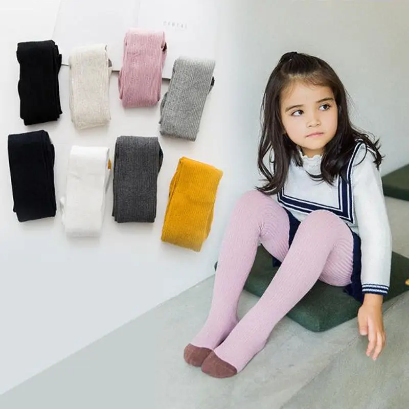 

2018 Spring New Hot Sale Girls Pantyhose 100% Cotton Mix Color Baby Children Socks Wholesale Free Shipping