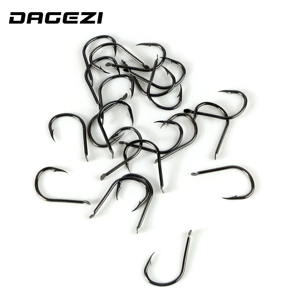 DAGEZI 500 шт./компл. 10 Размер #3 ~ 12 Высокоуглеродистая сталь для ловли карпа|carp fishing