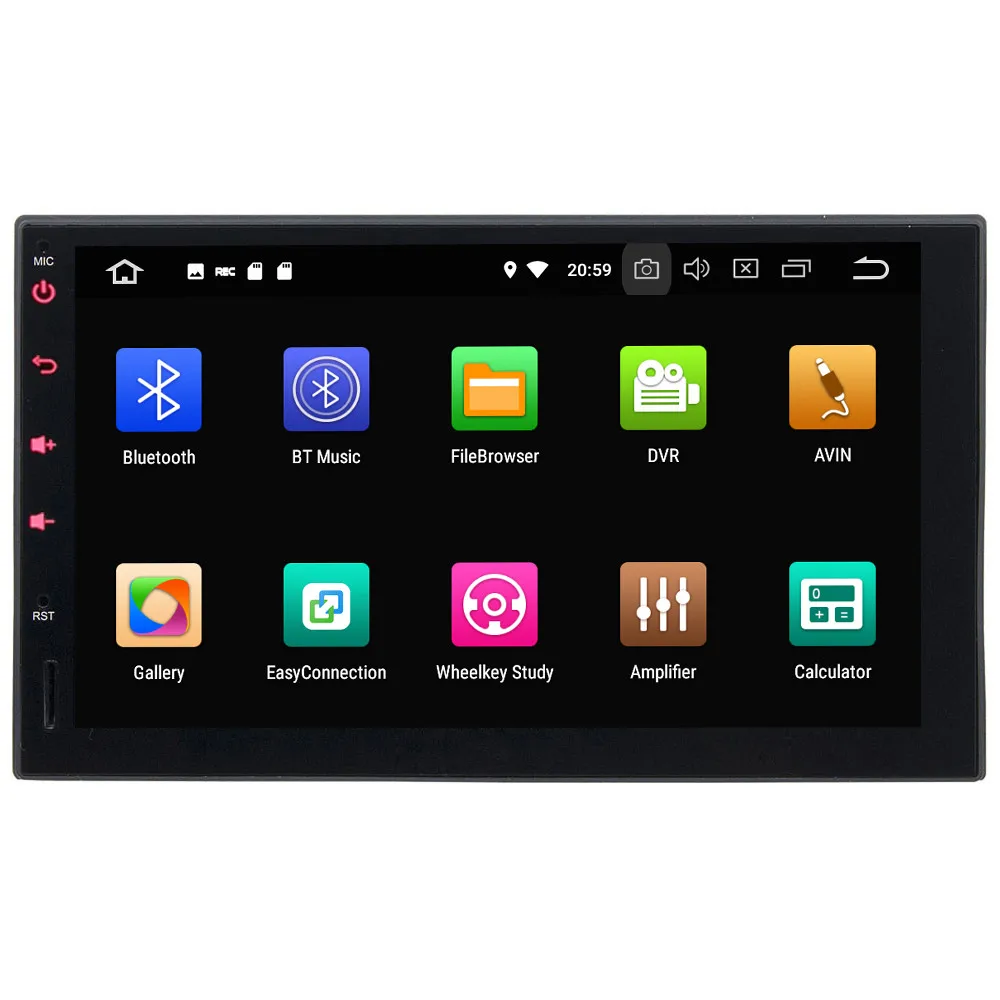Cheap KLYDE 7" Octa Core 4G Android 8 4GB+32GB 2DIN Universal Car DVD Player For Hyundai Tiburon Terracan Santa FE Sonata Elantra I20 1