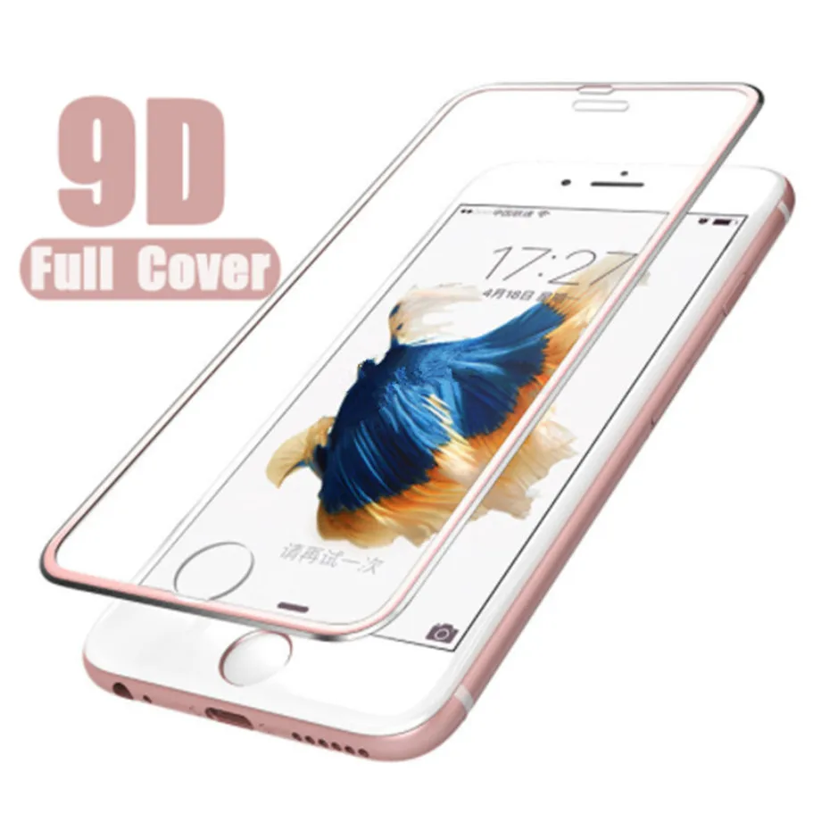 9D Защитная пленка для экрана iphone 7 8 6 6s закаленное стекло на iPhone xr x xs Max алюминиевое