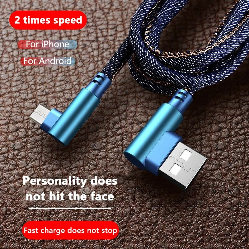 Кабель для быстрой зарядки IPhone X 7 8 USB TYPE-C и Micro кабель передачи данных Android Samsung S10