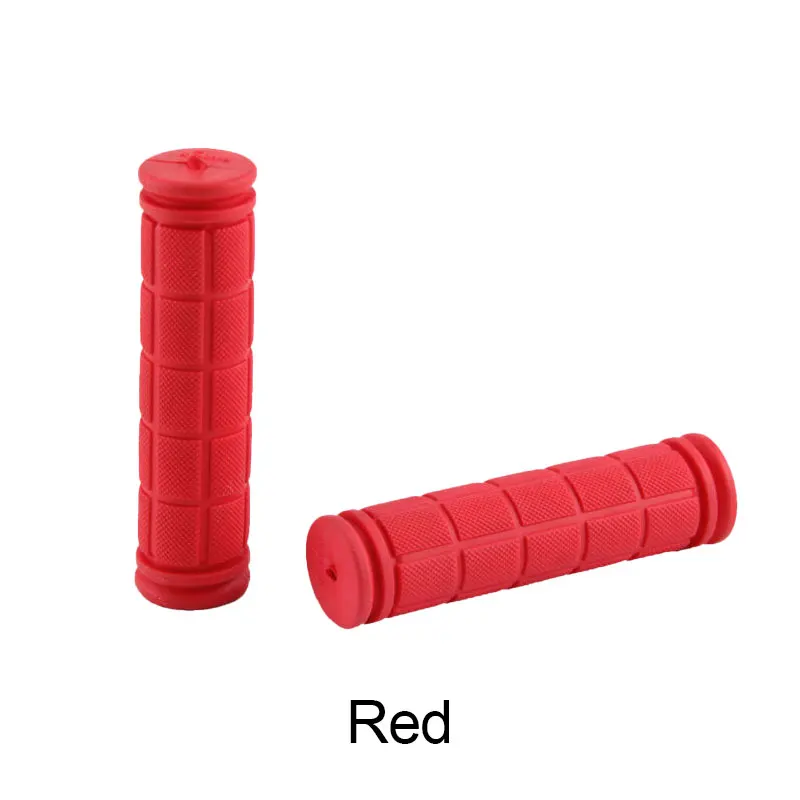 Популярные 12 см резиновые ручки на руль велосипеда BMX MTB горный велосипед ручки противоскользящие велосипедные ручки с фиксированной передачей - Цвет: Красный