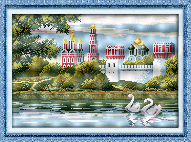Top Joy Sunday cross stitch kits diy Swan lake DMC 14CT 11CT cotton fabric home hotel restaurant painting gift art factory wholesale 0 Top Joy Sunday cross stitch kits diy Swan lake DMC 14CT 11CT cotton fabric home hotel restaurant painting gift art factory wholesale 0