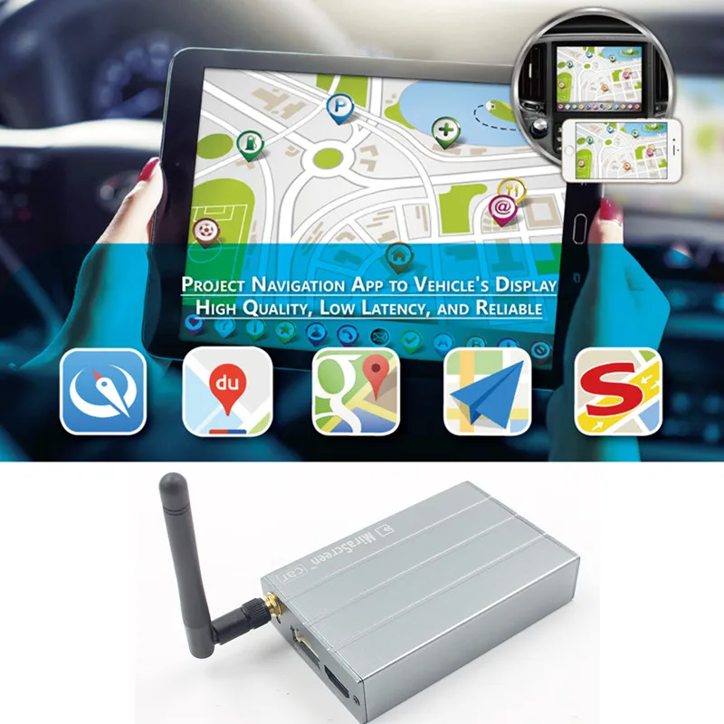 Streamer de Mídia sem Fio Espelhamento de Tela para o Telefone Mirascreen Auto Exibição Wi-fi Dongle Smart Dlna Miracast Airplay Móvel c1 Car