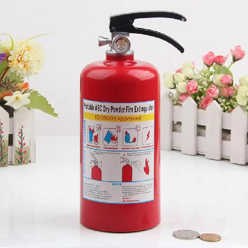 

Money Box Fire Extinguisher Piggy Bank for Money Plastic Decoration Coins Piggy Bank Gift Tirelire Safe Moneybox for Kids Gifts