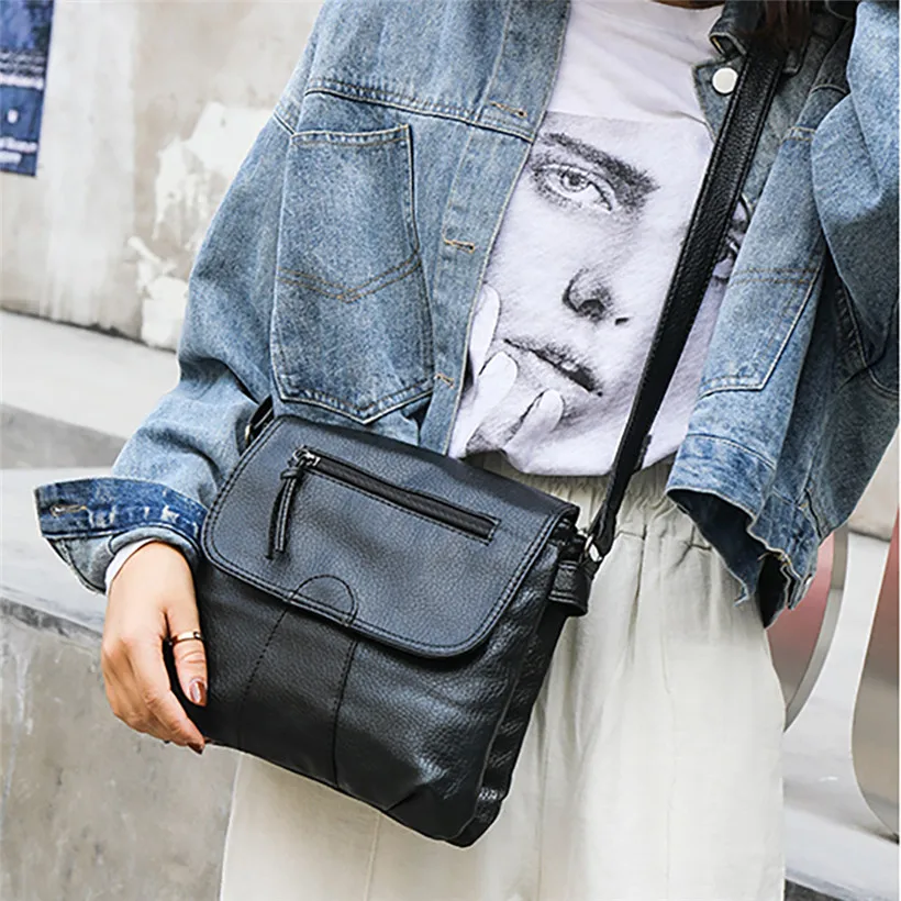 Simple Flap Shoulder PU Leather Bags Women Girls Pure Color Mini Messenger Chest Bag Cross body Handbags bolsa feminina Simple Flap Shoulder PU Leather Bags Women Girls Pure Color Mini Messenger Chest Bag Cross body Handbags bolsa feminina