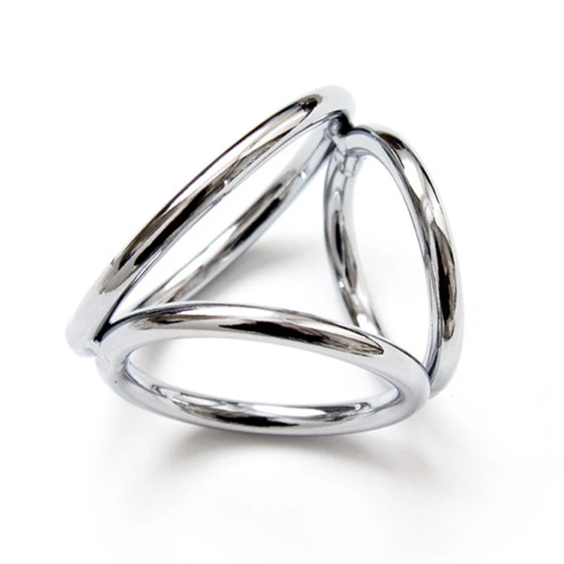 hc044Triple Cock Rings Metal lock ring  (3)