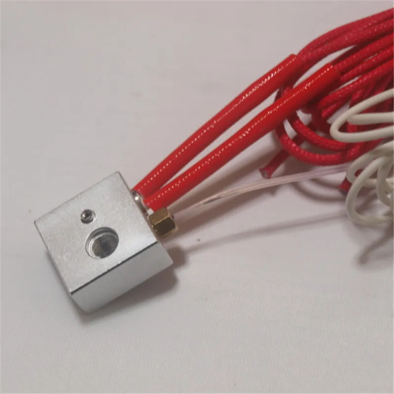 Reprap 3D printer parts 20*20*10 mm aluminum heater block+M3 thermistor