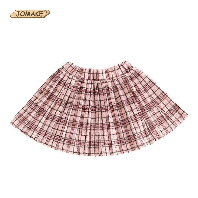 JOMAKE 2019 Spring Autumn New Fashion Girls Plaid Skirts 2~7 Years Old Preppy Style Baby Girl Clothes Kids Classic Pleated Skirt | Мать и