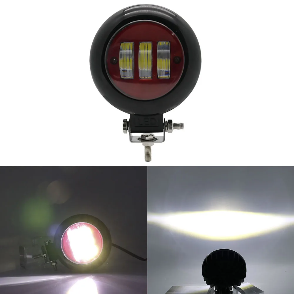 2PCS 4PCS 12V 24V 6000K 30W Waterproof Round LED Light Bar Working Lights Offroad Car Boat led Work Light (51)