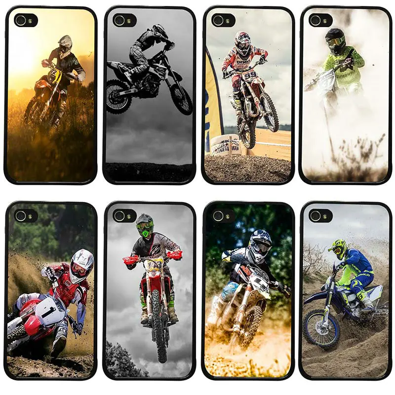 

Motorcycle Race Motocross Cell Phone Cases Hard Plastic Cover Protect for iphone 8 7 6 6S Plus X XR XS Max 5S 5 SE 4 4S Case