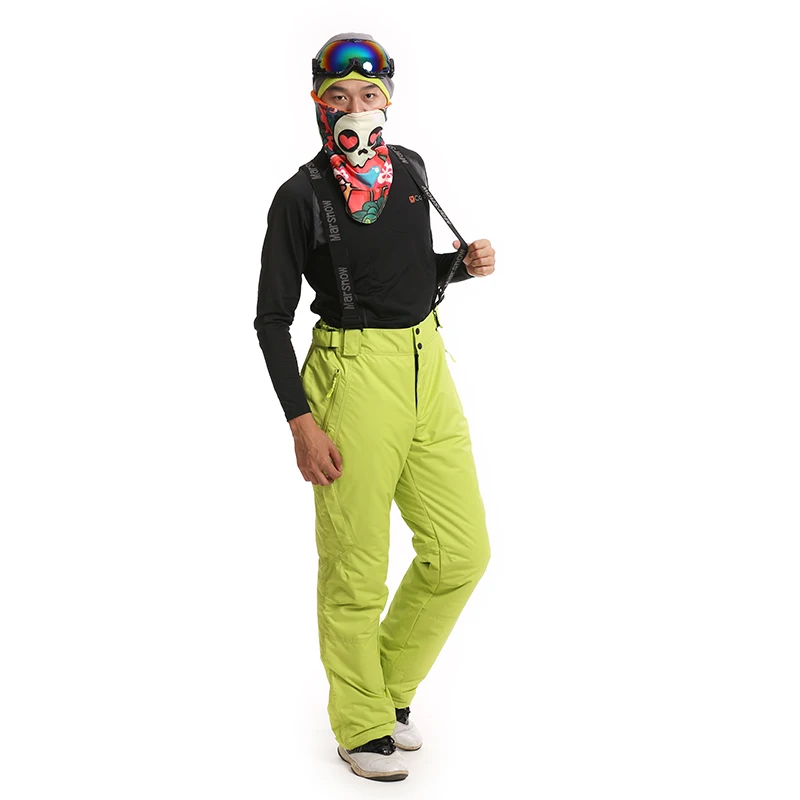 Marsnow-30 уличные зимние лыжные Мужские штаны утолщенные теплые ветрозащитные водонепроницаемые зимние лыжные сноубордические штаны дышащие мужские брюки