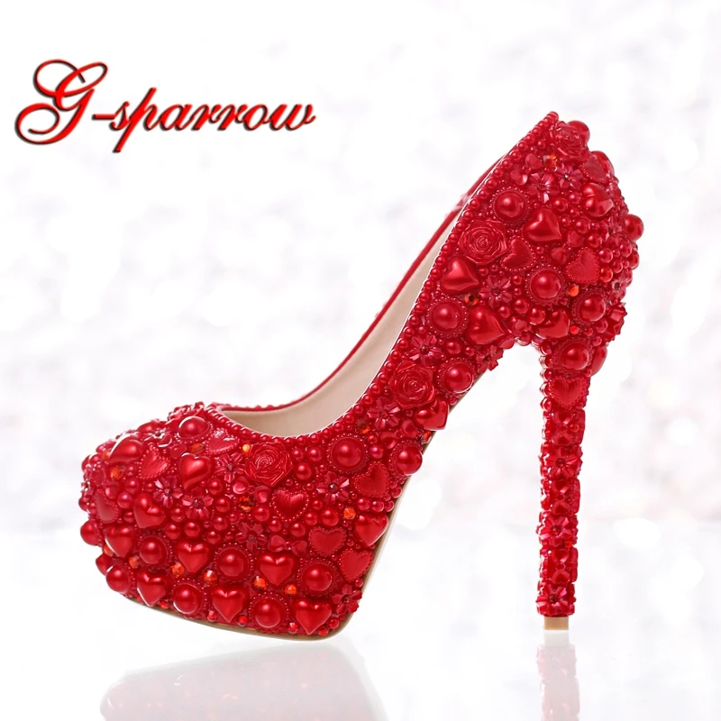 pearl prom shoes