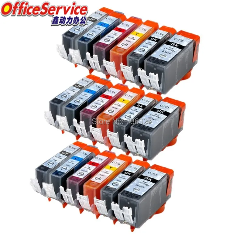 

18X PGI725 CLI726 PGI-725 Compatible ink Cartridge For Canon IX6560 MG5170 MG6170 MG6270 MG8170 MG8270 inkjet printer