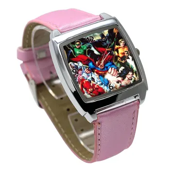 

Best selling Spider-Man Hulk Cartoon Cute Boy Quartz Watch Casual Fashion Leather Girl Birthday Gift Clock reloj montre relogio