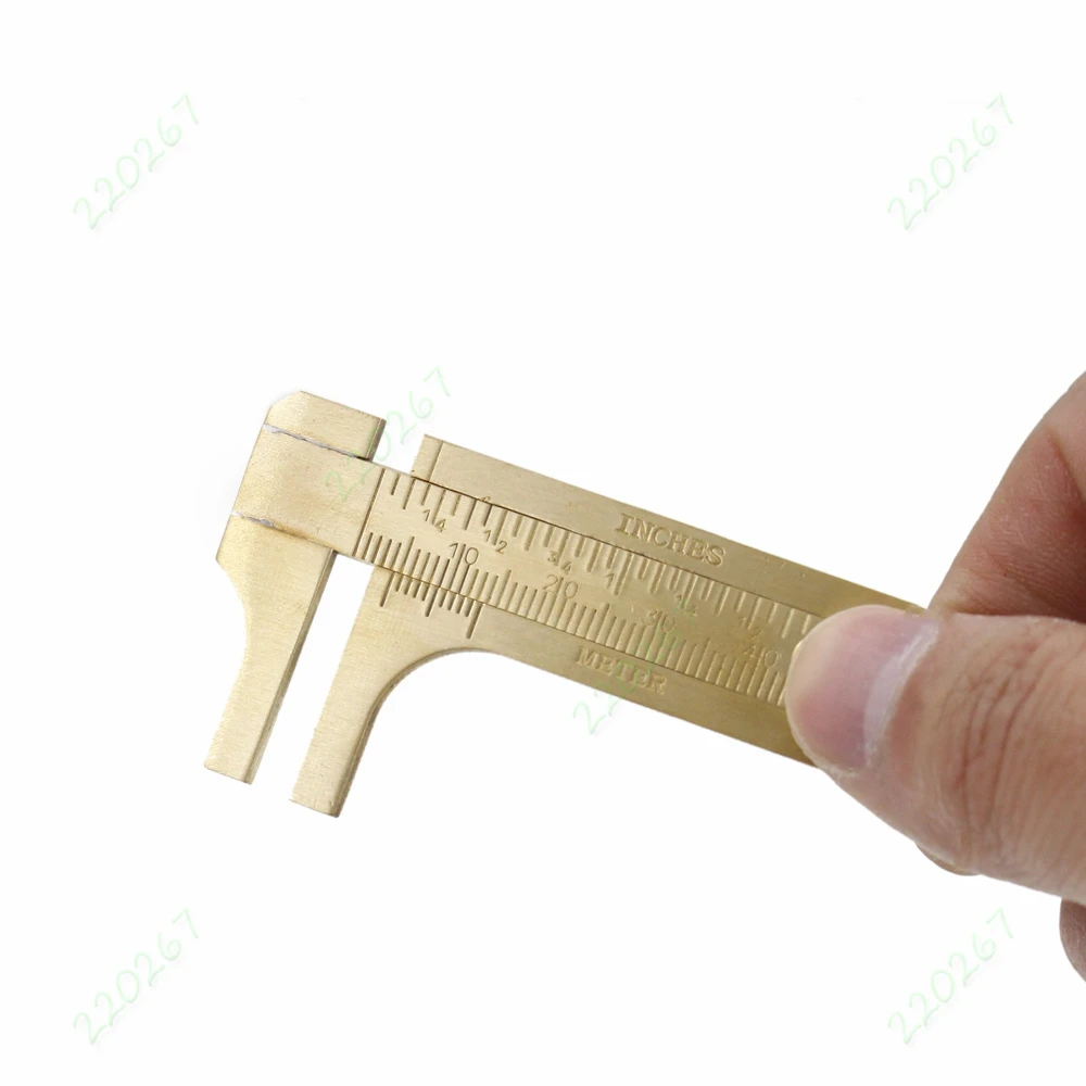 Buy 0 100mm Manual Mini Caliper Brass Copper Measuring