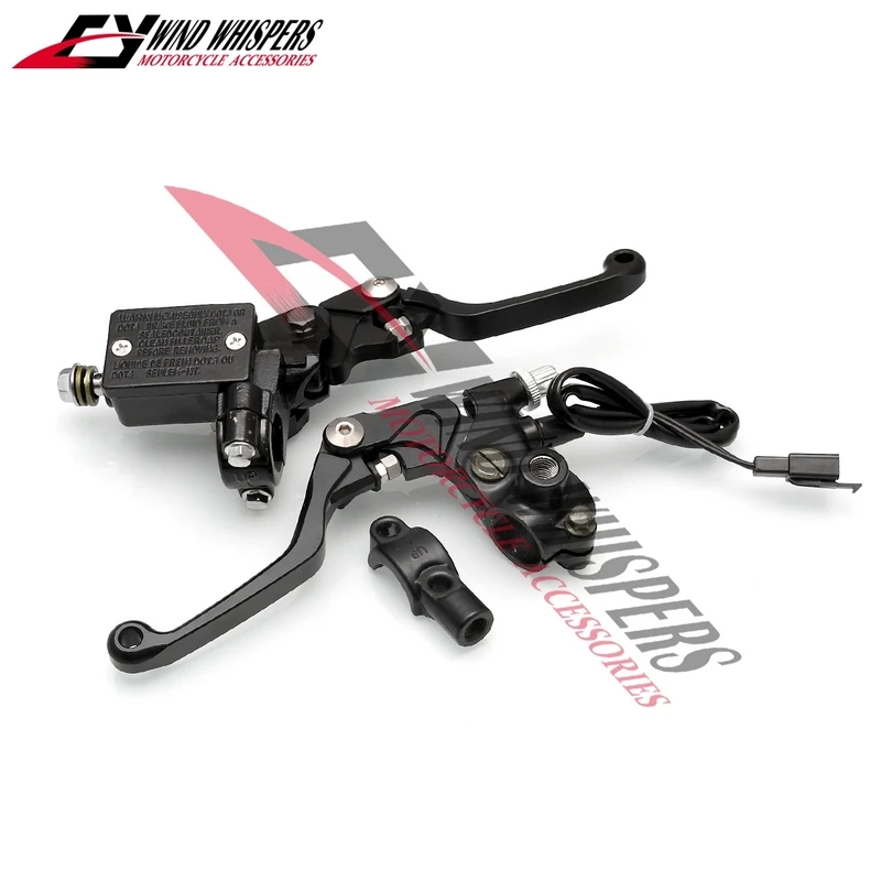 CNC Modified universal 7/8" 22mm Clutch lever mirror seat Hydraulic